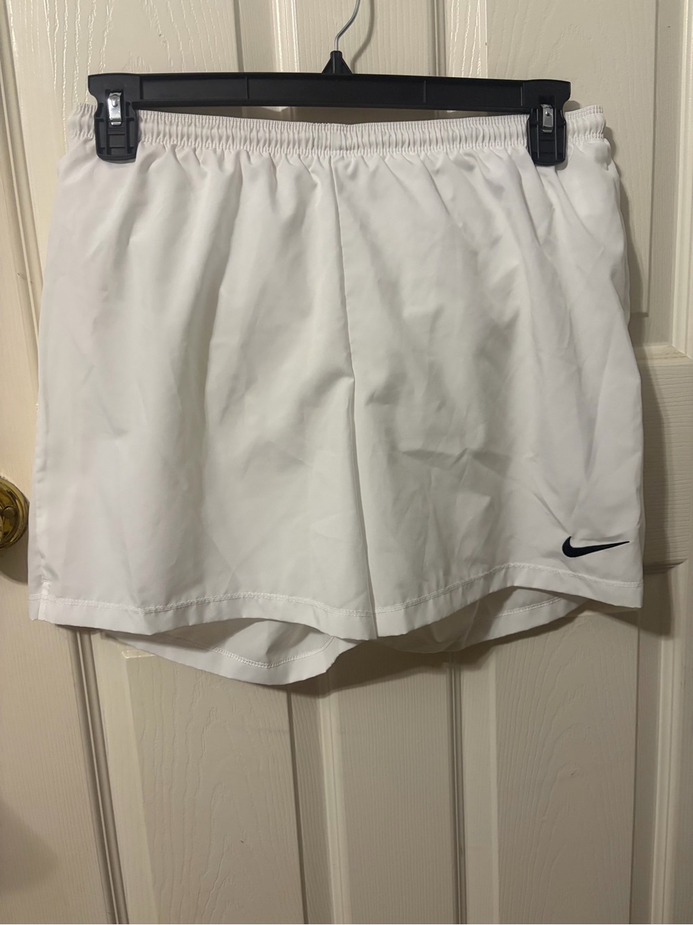 Nike White Athletic Soccer Short